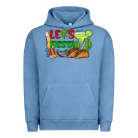 Pigment Pebble Blue let's fiesta taco and beer Urban Hoodie - BarkalooDesign