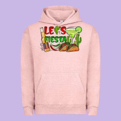 Let's Fiesta Taco And Beer Urban Hoodie Designed By Barkaloodesign