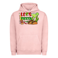 Pigment Salmon let's fiesta taco and beer Urban Hoodie - BarkalooDesign