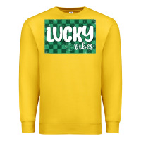Lemon lucky vibes Premium Sweatshirt - MaliasSmallBusiness
