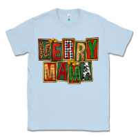 Dusty Blue merry mama Classic Tee - FaDigitalArtStudio