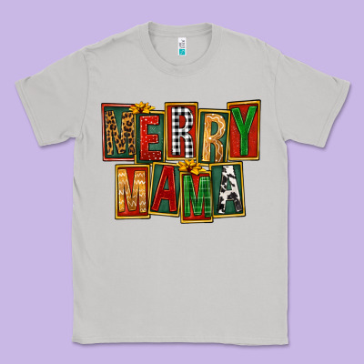Merry Mama Classic Tee Designed By Fadigitalartstudio
