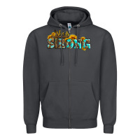 Smoke she is strong with cross Zipper Hoodie - AdoDesignShop