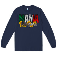 Navy mama chingona Long Sleeve Tee - RacoonDesign
