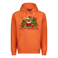 Carrot merry christmas reindeer Premium Hoodie - MaliasSmallBusiness