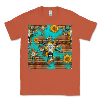 Copper bull skull cross seamless pattern Classic Tee - HRA Design Shop