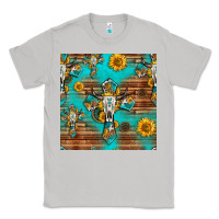 Moon Dust bull skull cross seamless pattern Classic Tee - HRA Design Shop