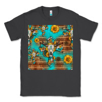 Smoke bull skull cross seamless pattern Classic Tee - HRA Design Shop