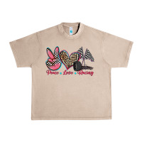 French Oak peace love racing Urban Heavy Tee - Zillion Design Studio