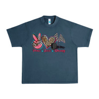 Midnight Navy peace love racing Urban Heavy Tee - Zillion Design Studio
