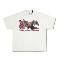 Pistachio peace love racing Urban Heavy Tee - Zillion Design Studio