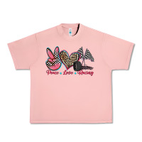 Salmon peace love racing Urban Heavy Tee - Zillion Design Studio