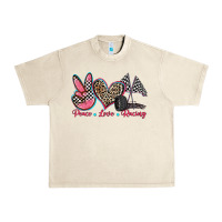 Sandshell peace love racing Urban Heavy Tee - Zillion Design Studio