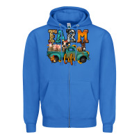 True Royal farm life farm animals truck Zipper Hoodie - Jasminsmagicworld