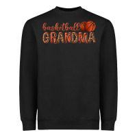 Black basketball grandma with leopard Heavyweight Sweatshirt - texasbilliewilder