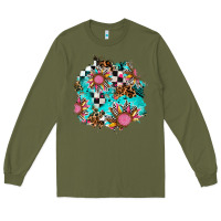 Army Green race sunflower patches Long Sleeve Tee - AdoDesignShop