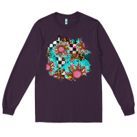 Plum race sunflower patches Long Sleeve Tee - AdoDesignShop