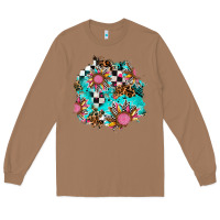 Toasted Coconut race sunflower patches Long Sleeve Tee - AdoDesignShop