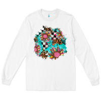 White race sunflower patches Long Sleeve Tee - AdoDesignShop