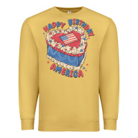 Antique Gold happy birthday america Premium Sweatshirt - MaliasSmallBusiness
