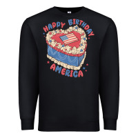 Black happy birthday america Premium Sweatshirt - MaliasSmallBusiness