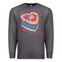Charcoal Heather happy birthday america Premium Sweatshirt - MaliasSmallBusiness