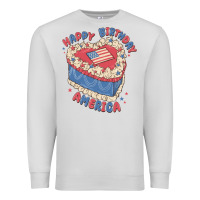 Dove Grey happy birthday america Premium Sweatshirt - MaliasSmallBusiness
