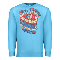 Ocean Blue happy birthday america Premium Sweatshirt - MaliasSmallBusiness