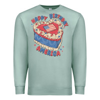 Seafoam happy birthday america Premium Sweatshirt - MaliasSmallBusiness