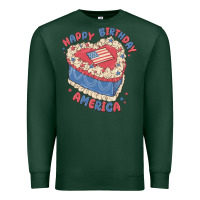 Sports Green happy birthday america Premium Sweatshirt - MaliasSmallBusiness