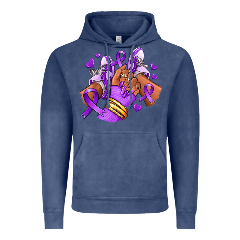Domestic Violence Afro Girl Sneakers Vintage Hoodie by RanaPortraitStore | Teevron