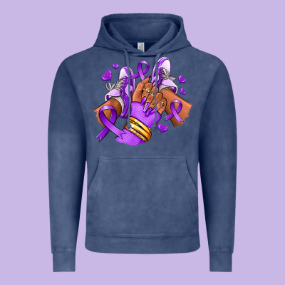 Vintage Hoodie domestic violence afro girl sneakers