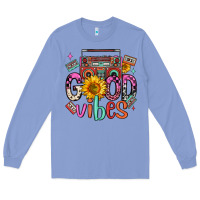 Colony Blue good vibes cassette boombox Long Sleeve Tee - FaDigitalArtStudio