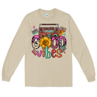 Mushroom good vibes cassette boombox Long Sleeve Tee - FaDigitalArtStudio