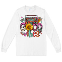 White good vibes cassette boombox Long Sleeve Tee - FaDigitalArtStudio