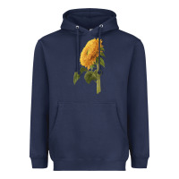 Navy teddy bear sunflower Heavyweight Hoodie - LillyAllenDesigns