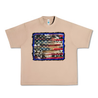 Burro american flag with cowhide background Urban Heavy Tee - RanaPortraitStore