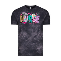 Cloud Black nurse Vintage Tee - texasbilliewilder