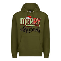 Army Green merry christmas Premium Hoodie - MaliasSmallBusiness