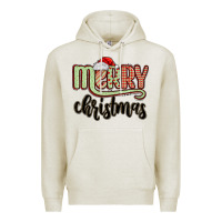 Oatmeal Heather merry christmas Premium Hoodie - MaliasSmallBusiness