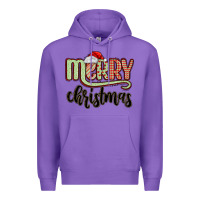 Purple merry christmas Premium Hoodie - MaliasSmallBusiness