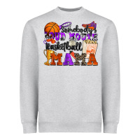 Heather Grey somebody's loud mouth basketball mama Heavyweight Sweatshirt - Zillion Design Studio
