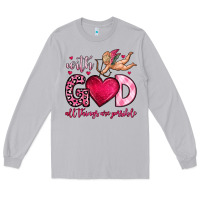 Moon Dust with god all things are possible Long Sleeve Tee - OliviaCreatesArt