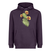 Plum opuntia phaeacantha Heavyweight Hoodie - LillyAllenDesigns