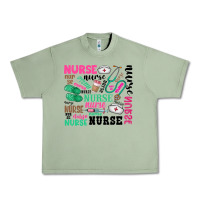 Oil Green nurse Urban Heavy Tee - Zillion Design Studio