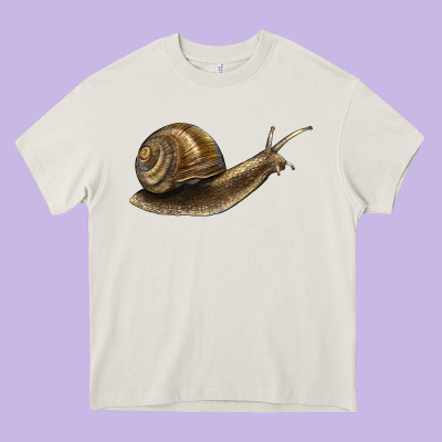 Snail Heavy Core Tee Designed By Lillyallendesigns