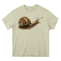 Mossy snail Heavy Core Tee - LillyAllenDesigns