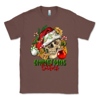 Chestnut Christmas Vibes Human Skull Classic Tee - FaDigitalArtStudio