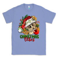 Christmas Vibes Human Skull Classic Tee | Teevron