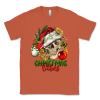 Copper Christmas Vibes Human Skull Classic Tee - FaDigitalArtStudio